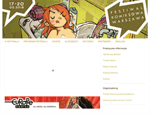 Tablet Screenshot of komiksowawarszawa.pl
